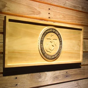 US Marine Corps Wood Sign