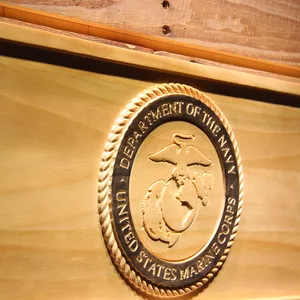 US Marine Corps Wood Sign