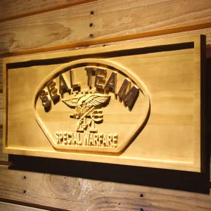US Navy SEAL Team 6 Shell Wood Sign