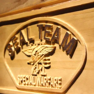 US Navy SEAL Team 6 Shell Wood Sign