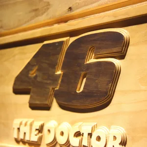 Valentino Rossi 46 The Doctor Wood Sign