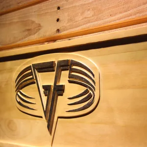 Van Halen Goldfinger Wood Sign
