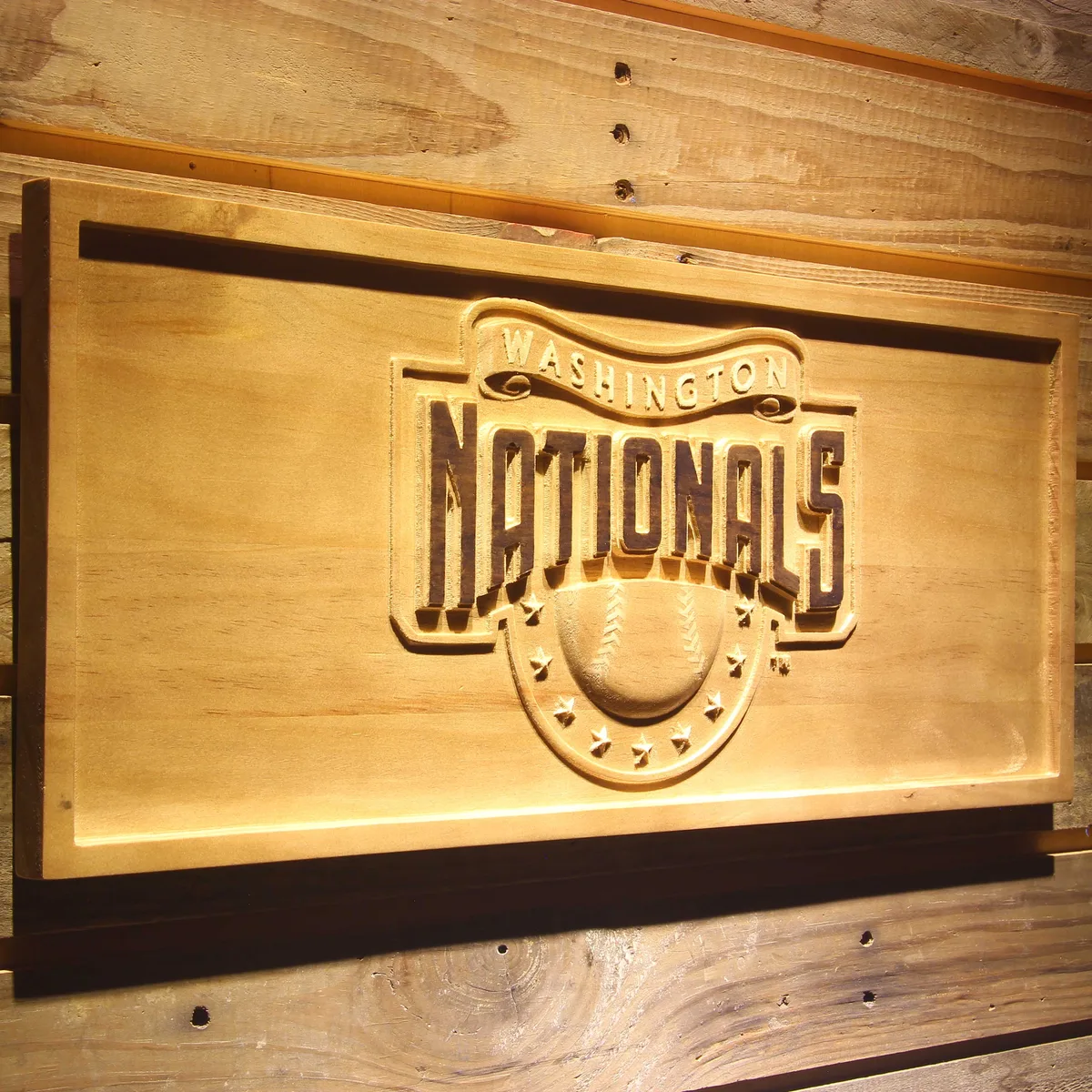 Washington Nationals Wood Sign - Legacy Edition