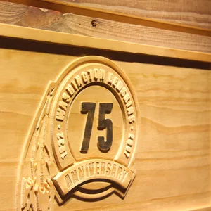 Washington Football Team 75th Anniversary Logo Wood Sign - Legacy Edition