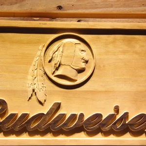 Washington Football Team Budweiser Wood Sign