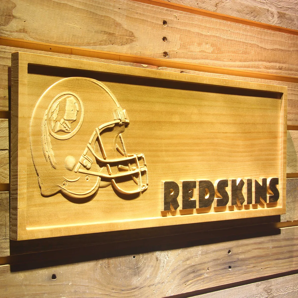 Washington Football Team Helmet Wood Sign