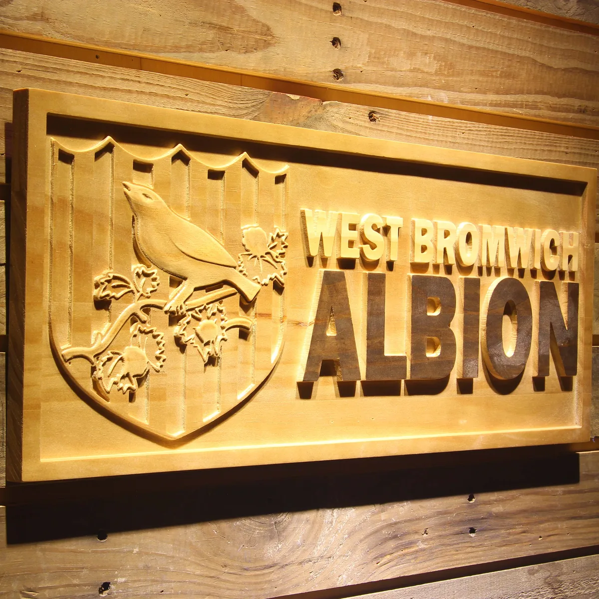 West Bromwich Albion Football Club Wood Sign - Legacy Edition