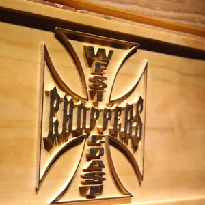 West Coast Choppers Wood Sign