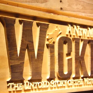 Wicked The Musical Wood Sign