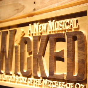 Wicked The Musical Wood Sign