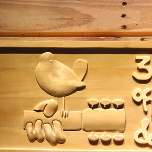 Woodstock Festival 1969 Wood Sign