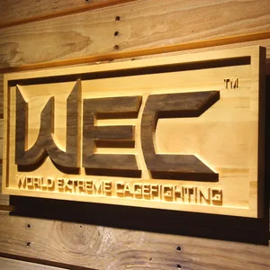 World Extreme Cagefighting Wood Sign